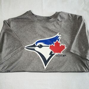 *COPY* Blue Jays Genuine Merch Boys 12-14 Large Grey Short Sleeve T-Shirts Tops
